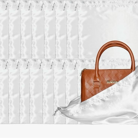 NEW 2 Drawstring Silk Dust Bags - Picture 3 of 4